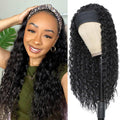 Peluca con diadema y rizos africanos